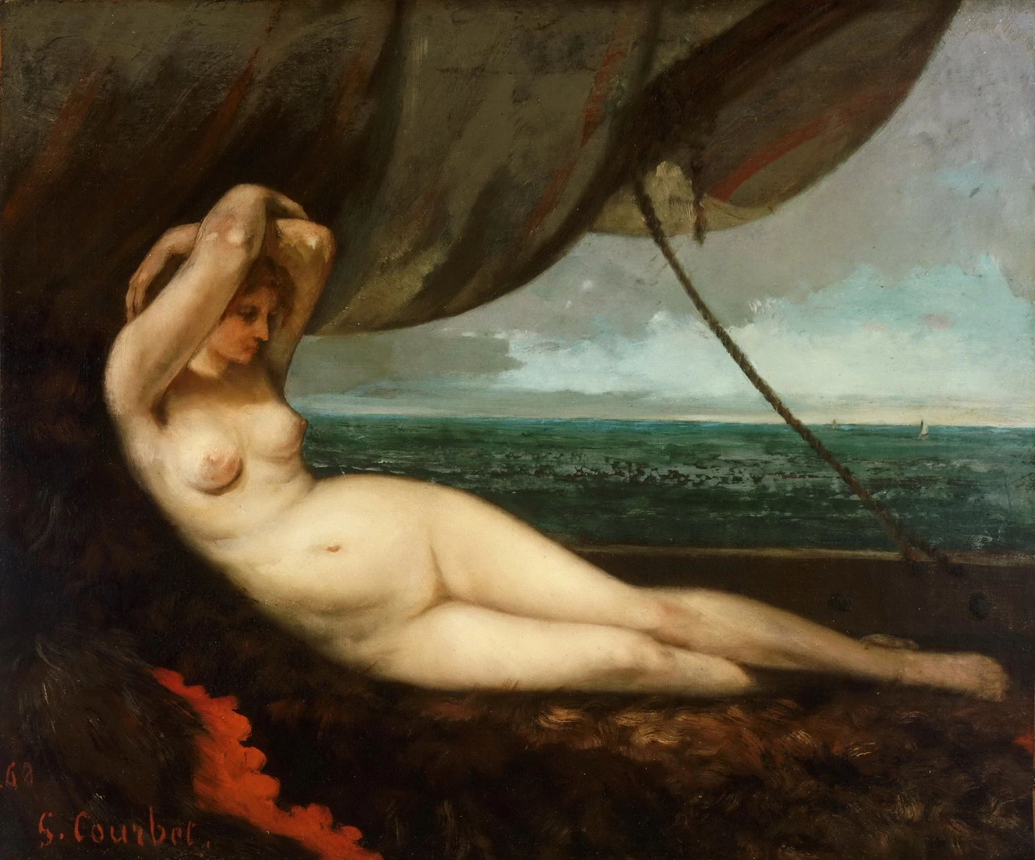  193-Nudo sdraiato in riva al mare-Philadelphia Museum of Art 